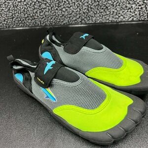 Newtz Toe Shoes Boys Youth Beach Water Shoes 6 Green Black BBNZ73CR059